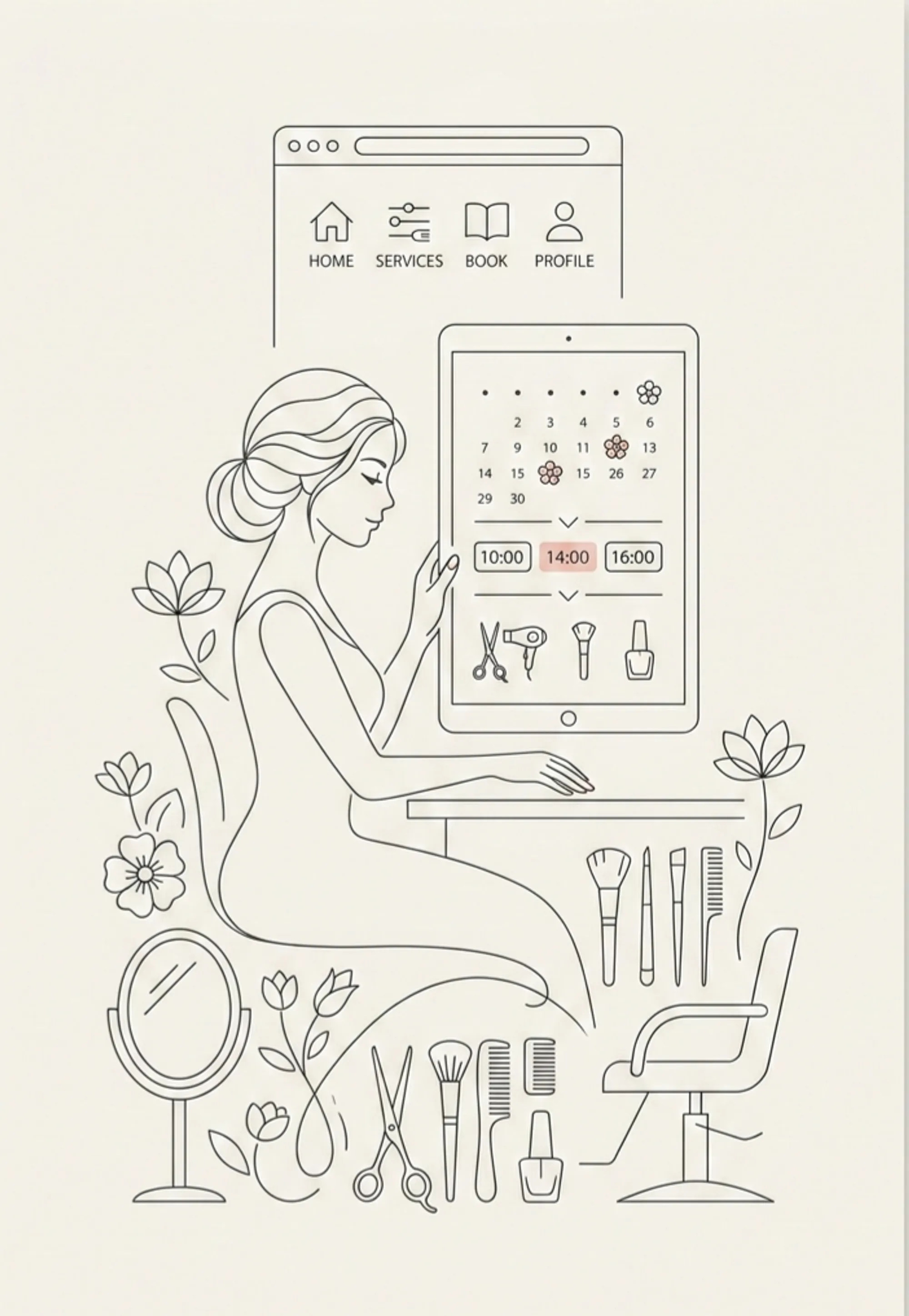 Appointment System for Beauty Salon + Basic Website